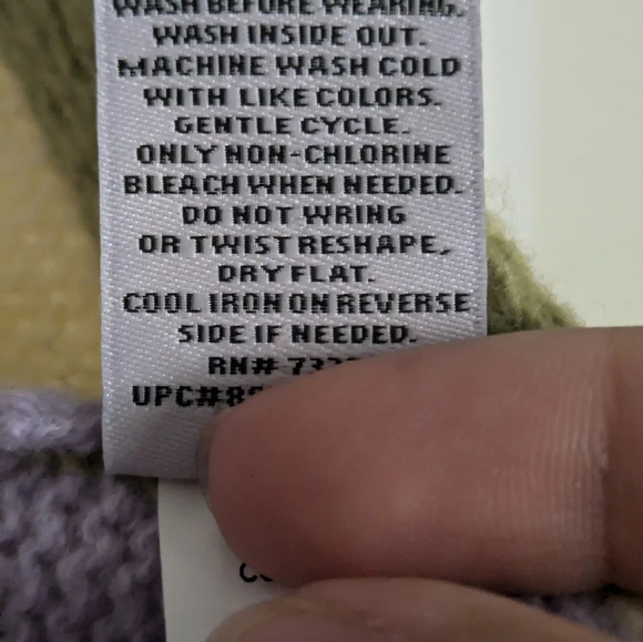 Pastel Color block Cropped Cardigan - Picture 5 of 6